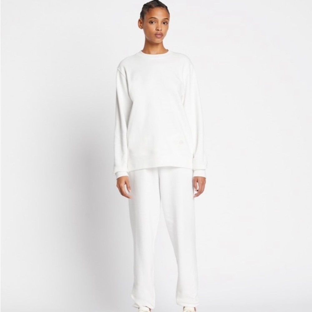 Tory Burch French Terry Sweatpants (white)